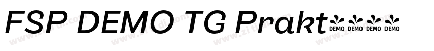 FSP DEMO TG Prakt字体转换 FSP DEMO TG Prakt字体转换